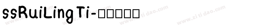 ssRuiLing Ti字体转换